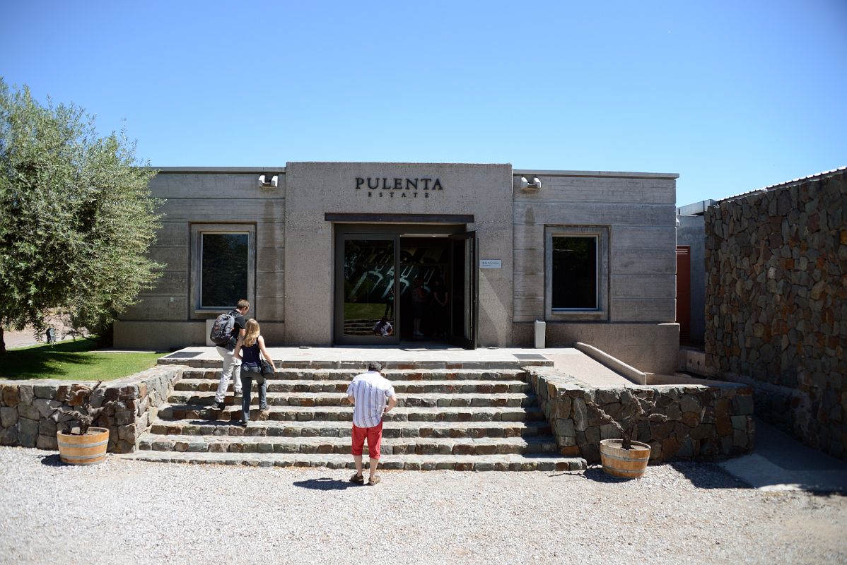 07-03 Entering The Pulenta Estate Winery Lujan de Cuyo Tour Near Mendoza